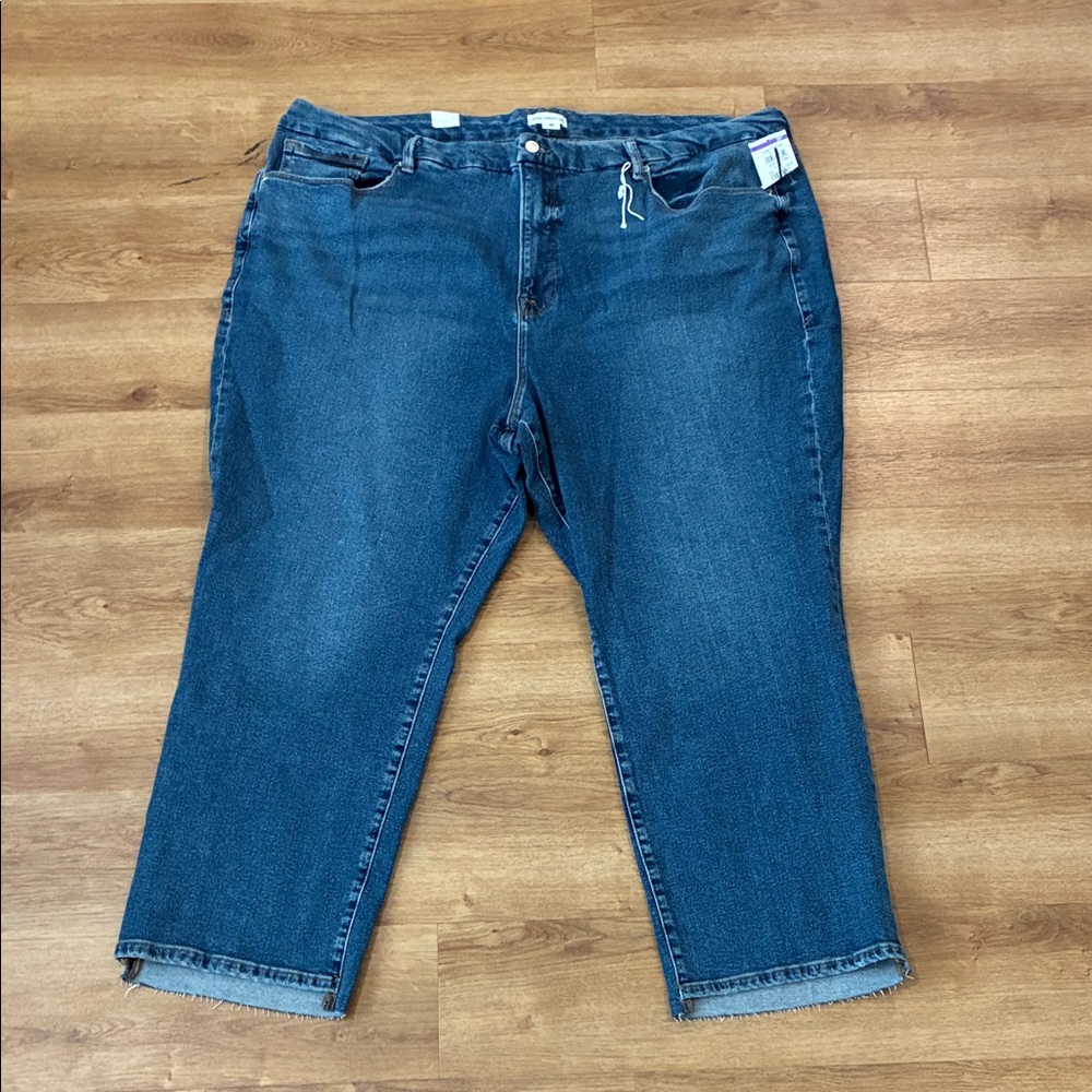 Good American Dark Blue Ankle Jeans